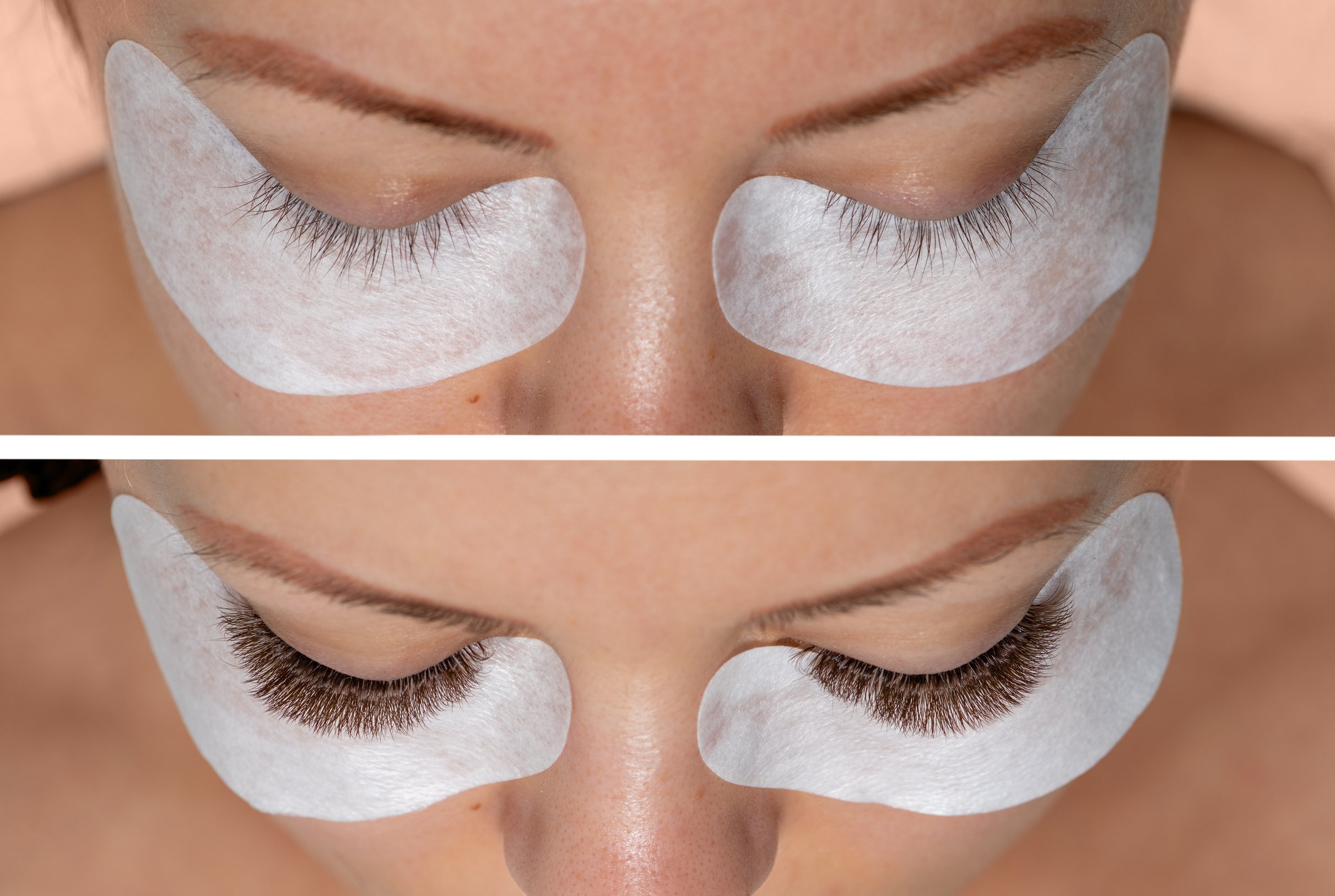 Eyelash Extension before and after